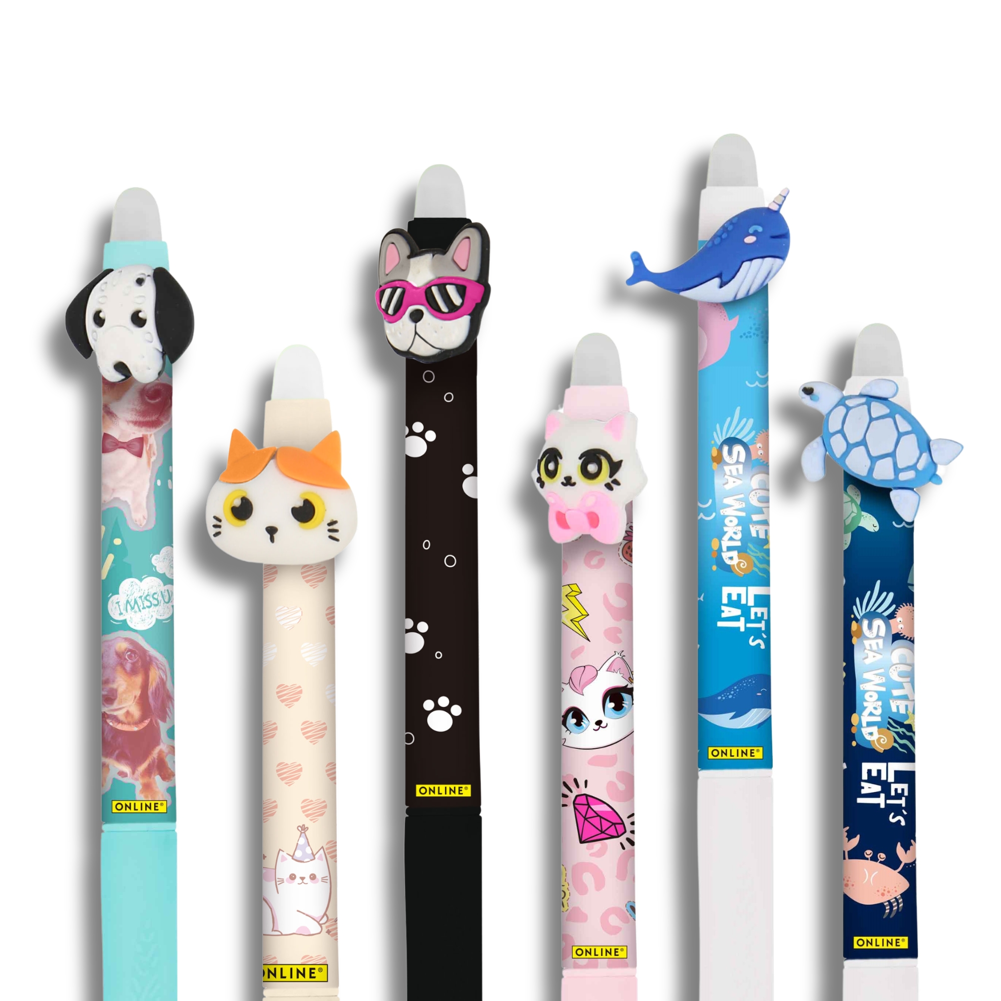 ONLINE magiXX Fun Animalsl erasable Gel-Pens