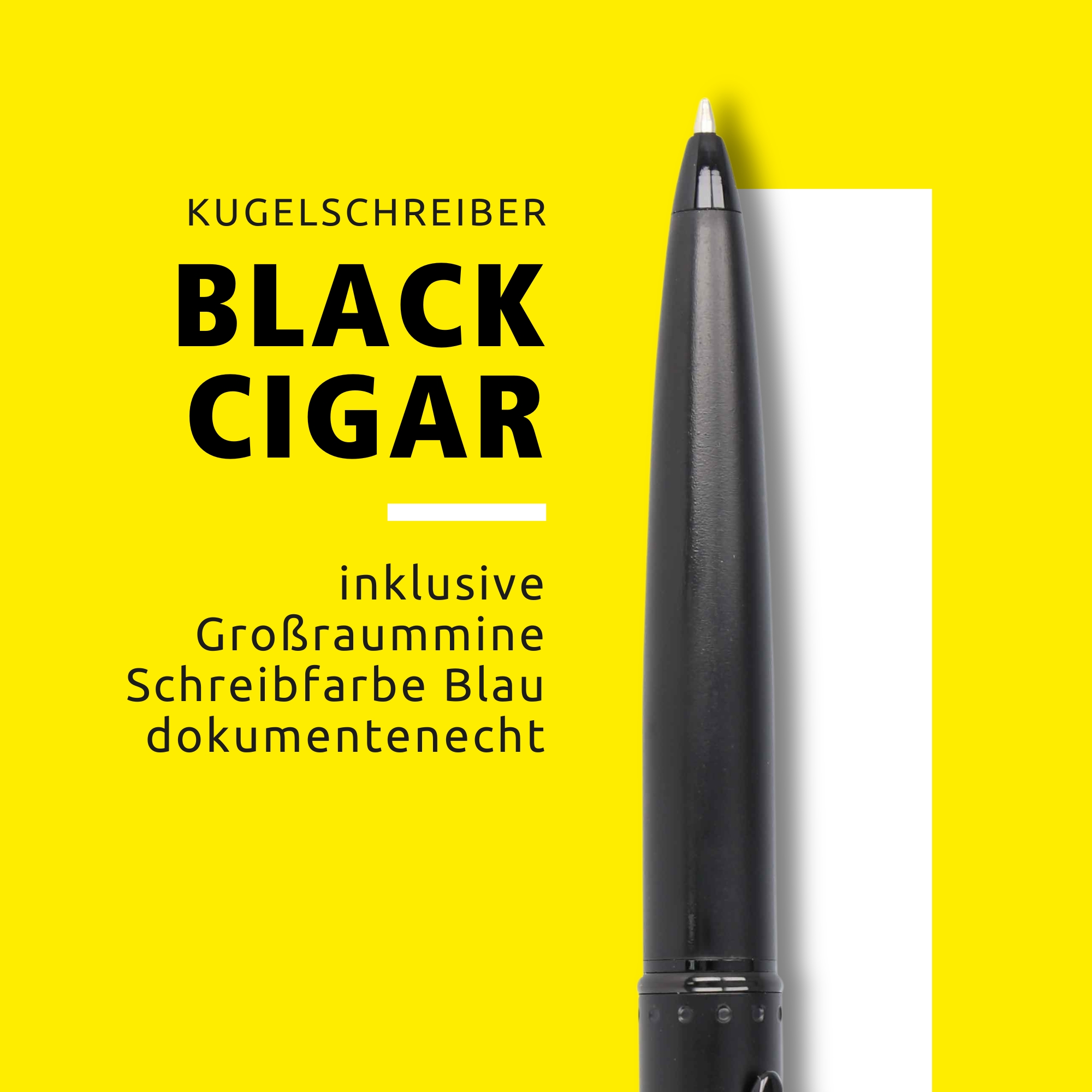 Kugelschrieber mit dokumentenechter Mine in Schreibfarbe Blau