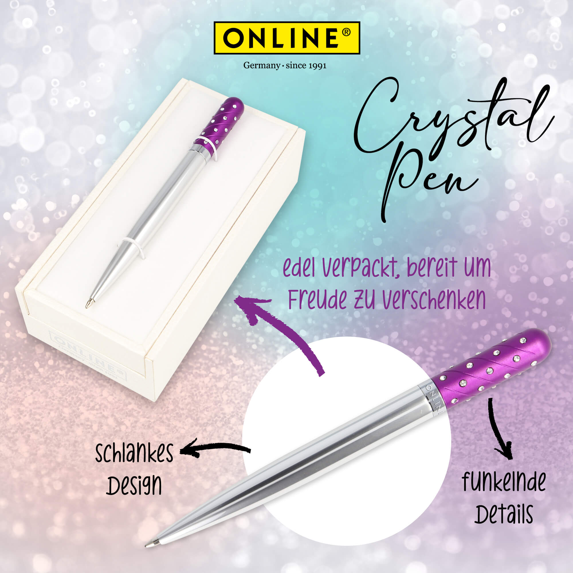 Crystal Pen Kugelschreiber in Geschenkbox